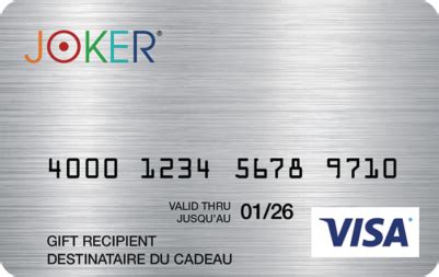 joker visa card balance canada